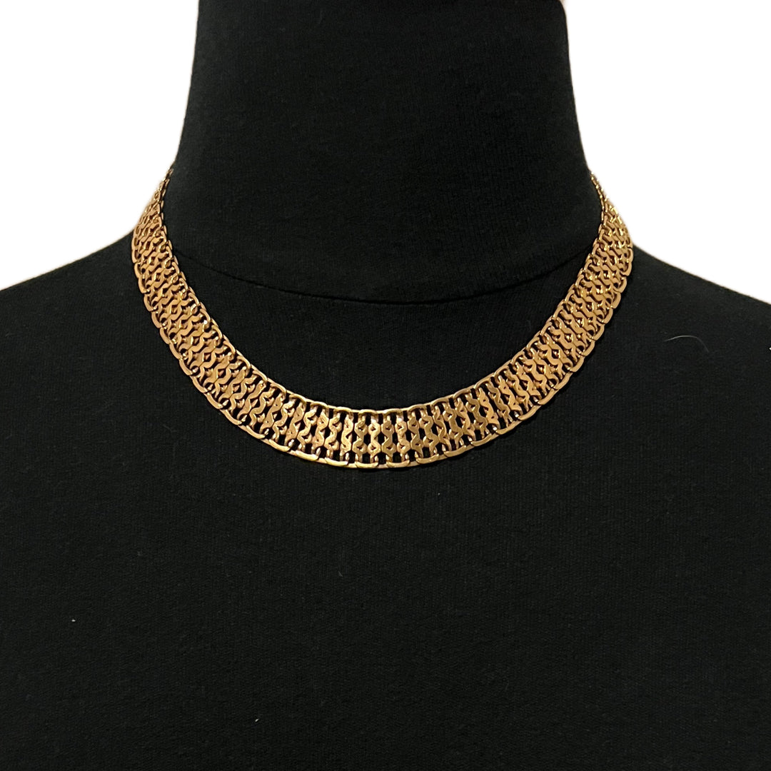 Vintage Monet Necklace gold tone