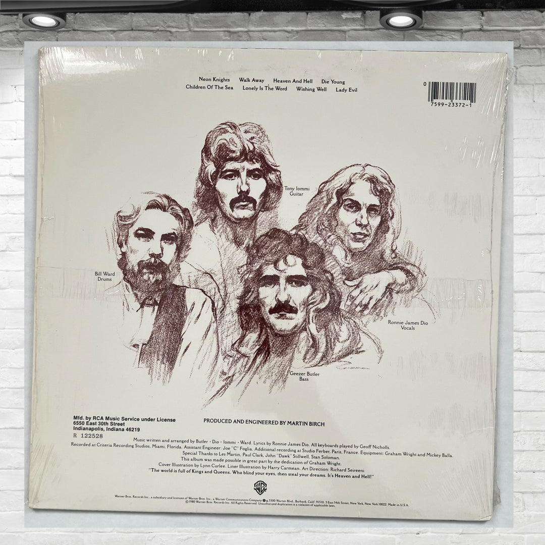 Vintage Original Black Sabbath Heaven and Hell WB vinyl Album
