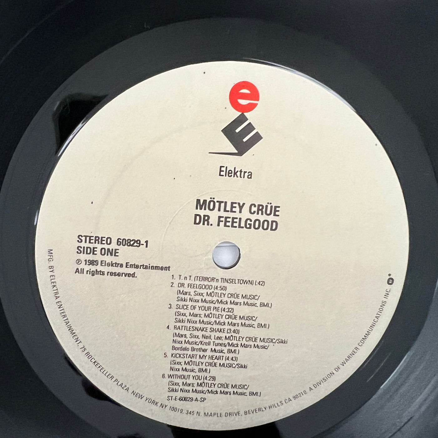 Vintage 1989 Motley Crue Dr. Feel Good Vinyl Album