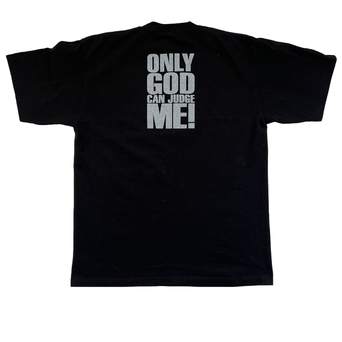 Rare Vintage Tupac "ONLY GOD CAN JUDGE ME!" double sided big print T-shirt