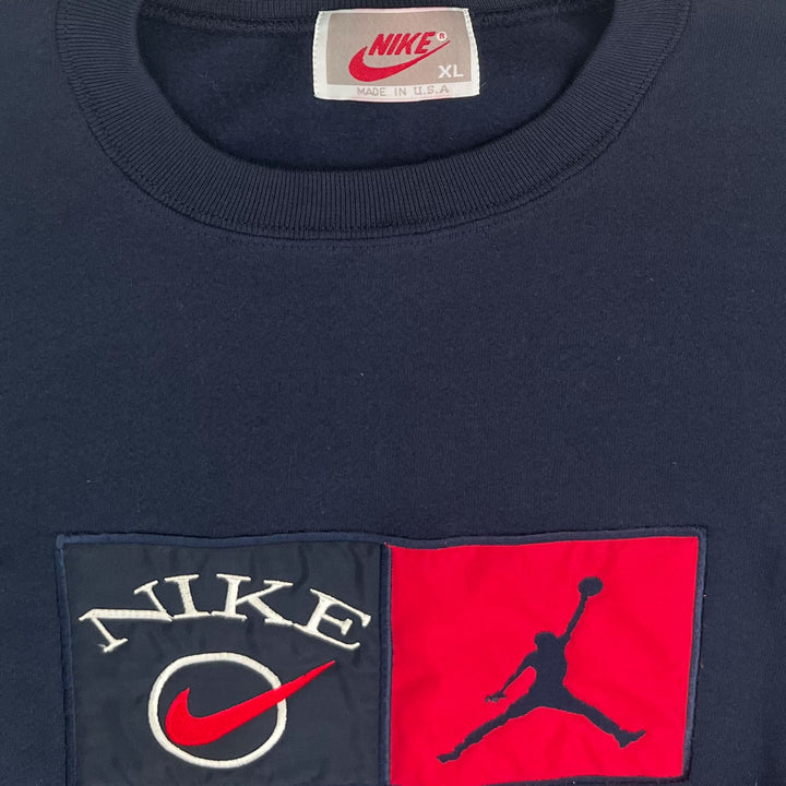 Vintage 80s - 90s OG Nike Air Jordan Sweatshirt. Nike Gray Tag XL