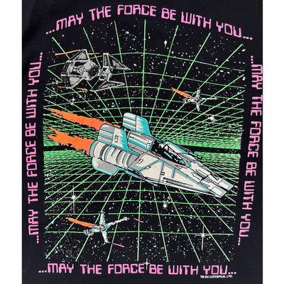 Rare Vintage 80s Star Wars Shirt "A Long Time A Ago In A Galaxy Far Far Away" Disney Star Tours
