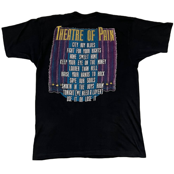 Vintage 1985 Motley Crue Theatre Of Pain Tour T-shirt. Large