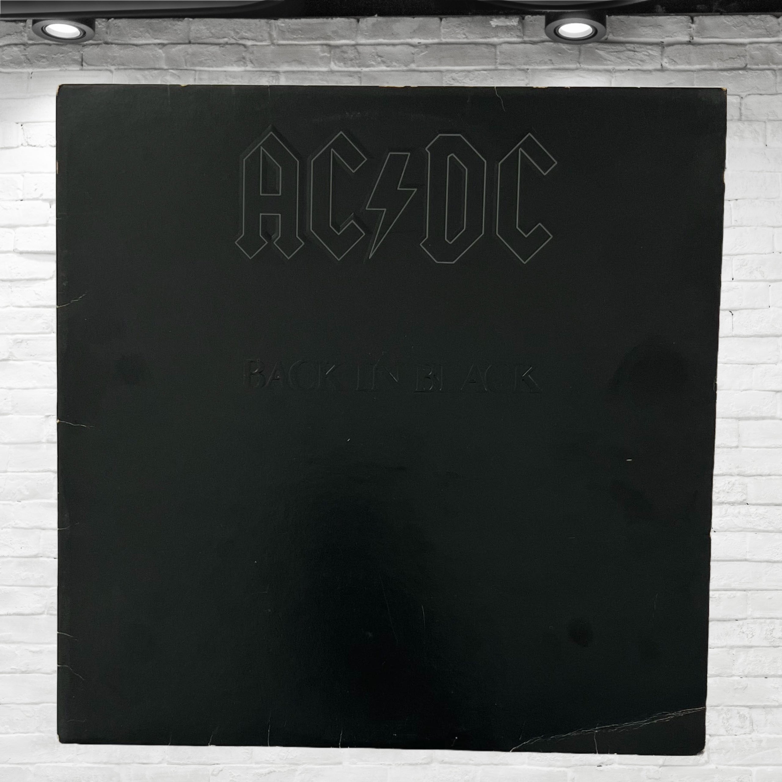 Vtg Original 1980 Ac Dc Back In Black Vinyl Album Vg Sd 16018